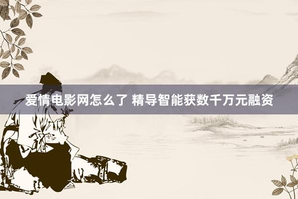 爱情电影网怎么了 精导智能获数千万元融资
