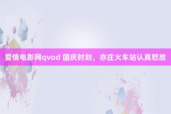 爱情电影网qvod 国庆时刻，亦庄火车站认真怒放