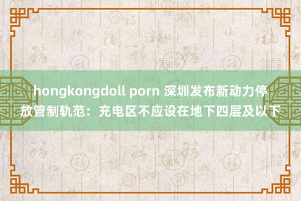 hongkongdoll porn 深圳发布新动力停放管制轨范：充电区不应设在地下四层及以下