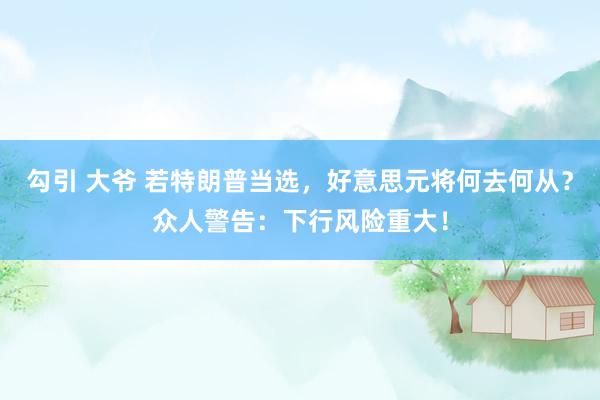 勾引 大爷 若特朗普当选，好意思元将何去何从？众人警告：下行风险重大！
