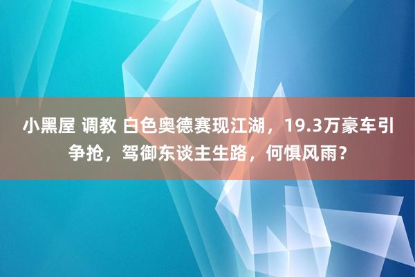 小黑屋 调教 白色奥德赛现江湖，19.3万豪车引争抢，驾御东谈主生路，何惧风雨？
