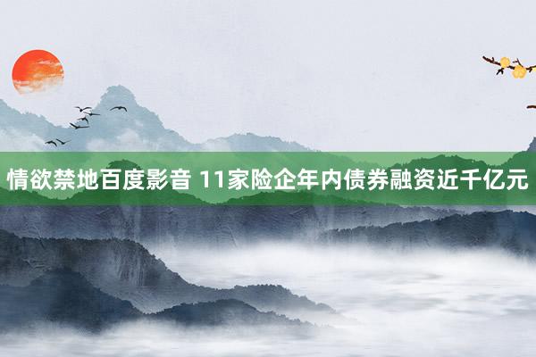 情欲禁地百度影音 11家险企年内债券融资近千亿元