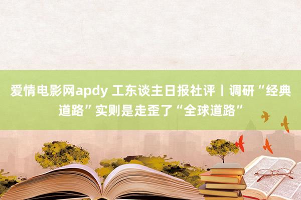 爱情电影网apdy 工东谈主日报社评丨调研“经典道路”实则是走歪了“全球道路”