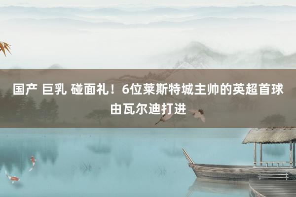 国产 巨乳 碰面礼！6位莱斯特城主帅的英超首球由瓦尔迪打进