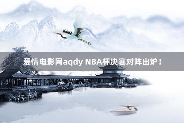 爱情电影网aqdy NBA杯决赛对阵出炉！