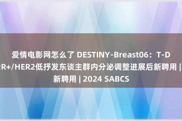 爱情电影网怎么了 DESTINY-Breast06：T-DXd有望成为HR+/HER2低抒发东谈主群内分泌调整进展后新聘用 | 2024 SABCS