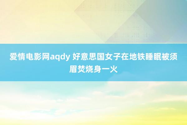 爱情电影网aqdy 好意思国女子在地铁睡眠被须眉焚烧身一火