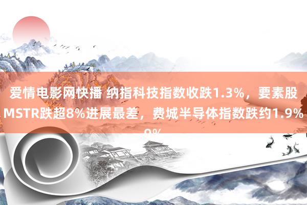 爱情电影网快播 纳指科技指数收跌1.3%，要素股MSTR跌超8%进展最差，费城半导体指数跌约1.9%