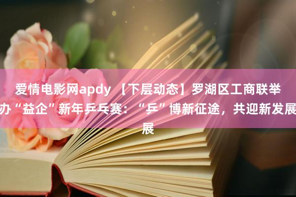 爱情电影网apdy 【下层动态】罗湖区工商联举办“益企”新年乒乓赛：“乒”博新征途，共迎新发展