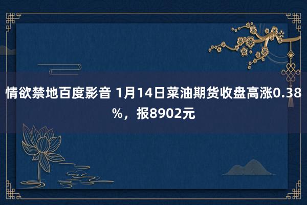 情欲禁地百度影音 1月14日菜油期货收盘高涨0.38%，报8902元