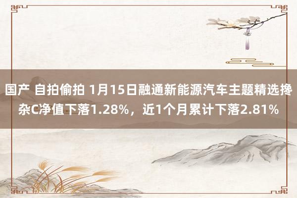 国产 自拍偷拍 1月15日融通新能源汽车主题精选搀杂C净值下落1.28%，近1个月累计下落2.81%