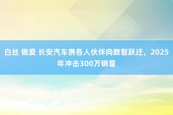 白丝 做爱 长安汽车携各人伙伴向数智跃迁，2025年冲击300万销量
