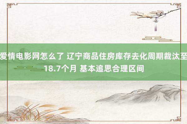 爱情电影网怎么了 辽宁商品住房库存去化周期裁汰至18.7个月 基本追思合理区间