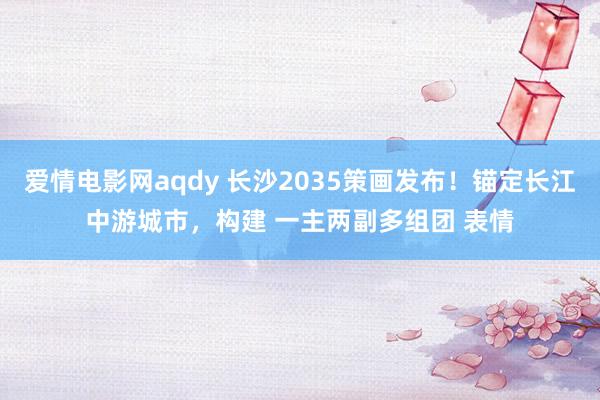 爱情电影网aqdy 长沙2035策画发布！锚定长江中游城市，构建 一主两副多组团 表情