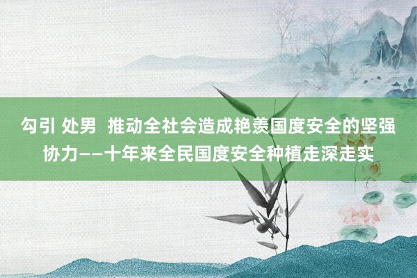 勾引 处男  推动全社会造成艳羡国度安全的坚强协力——十年来全民国度安全种植走深走实