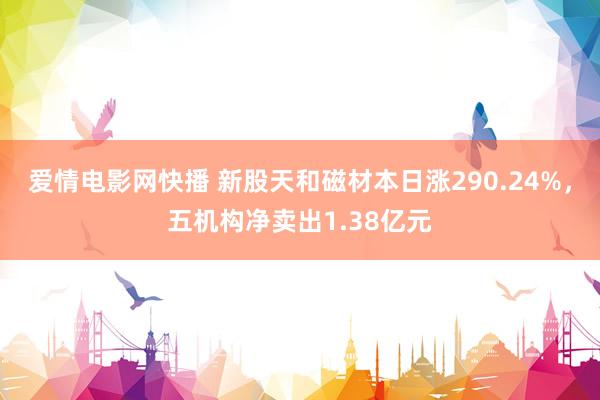 爱情电影网快播 新股天和磁材本日涨290.24%，五机构净卖出1.38亿元